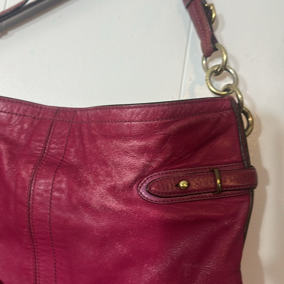 Coach vintage maroon shoulder bag - Picture 11 of 13